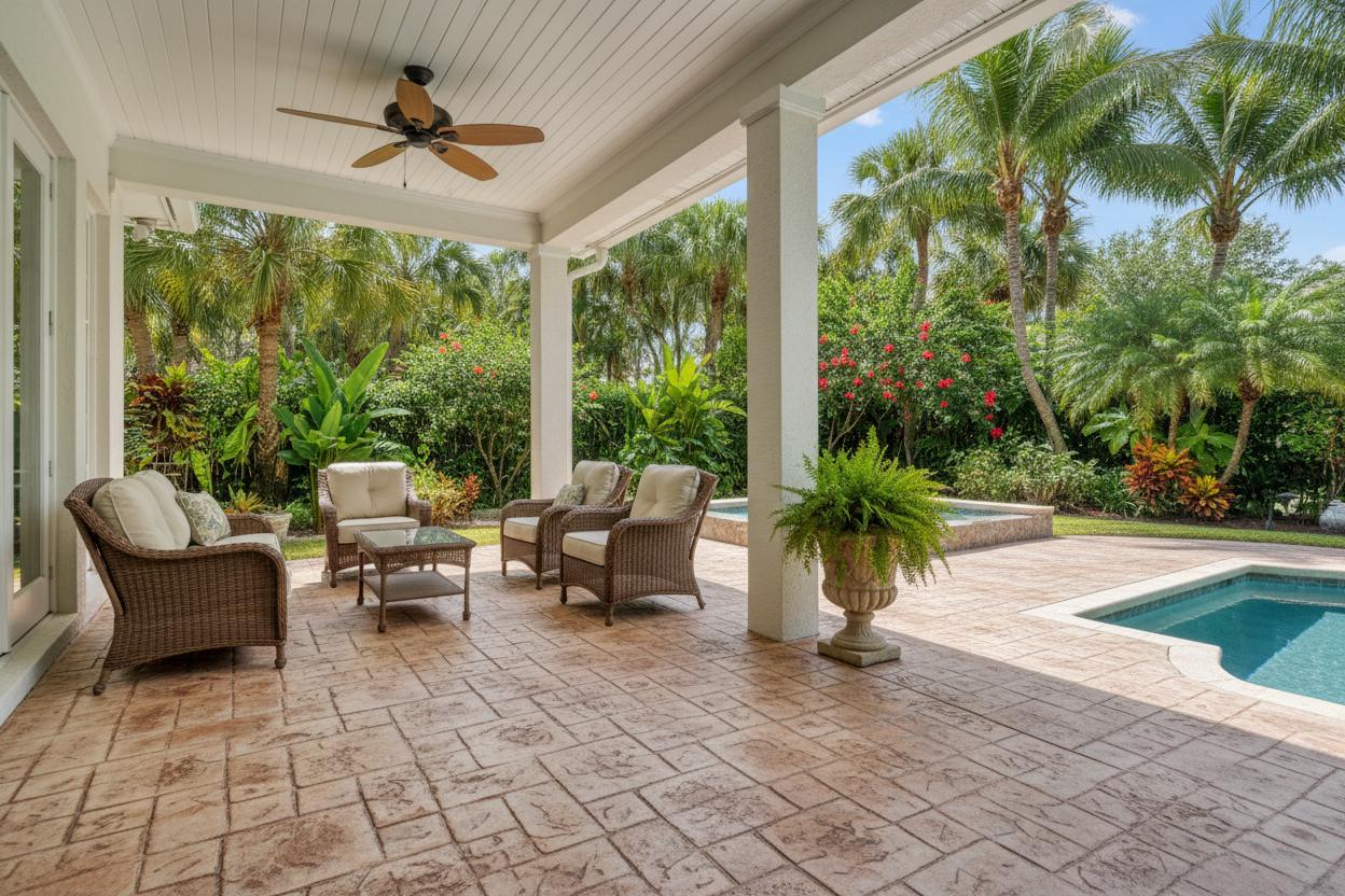 Patio concrete restoration Naples FL