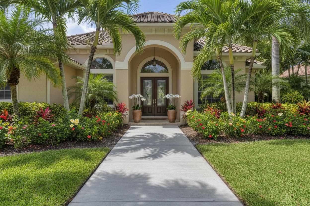 Concrete walkway leveling Naples Florida